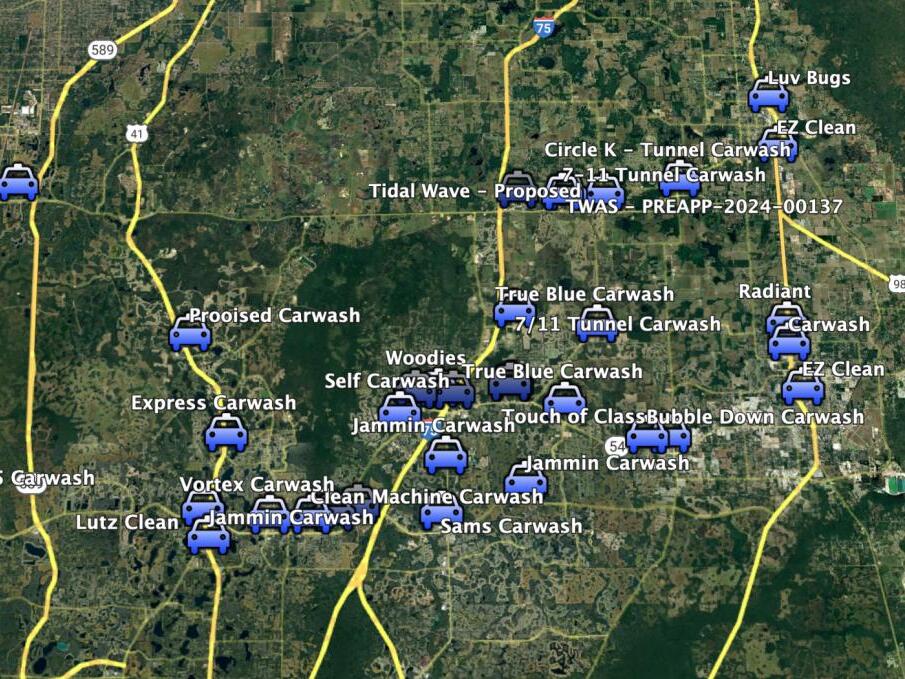 Pasco mapping out a plan to combat proliferation of car washes, storage