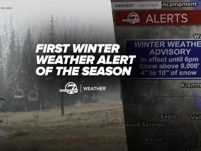 First significant mountain snow of the season as rain soaks Denver on ...