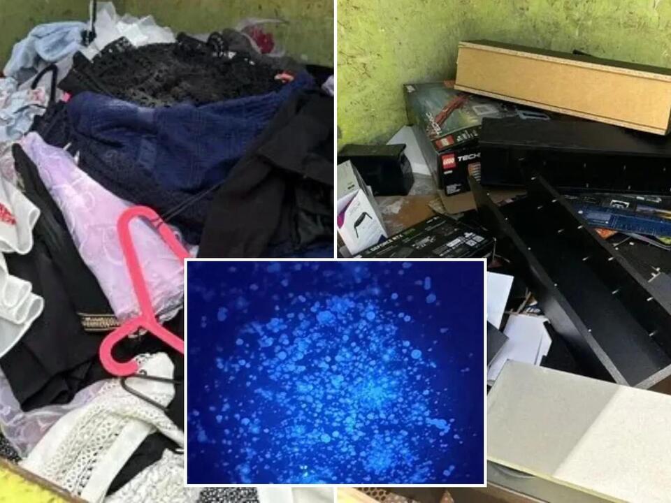 LED light exposes sickening secret in family’s home as they are forced