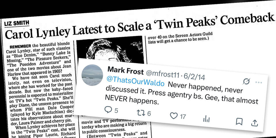 Dispelling the Rumor About Carol Lynley Playing Diane in ‘Twin Peaks’
