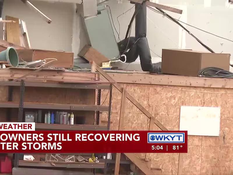 Owners of damaged Nicholasville businesses continue recovery 5 weeks after tornado