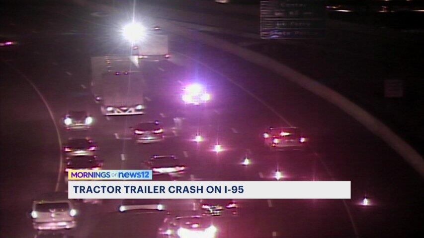 Tractor-trailer crash causes traffic backups Monday night on I-95 ...