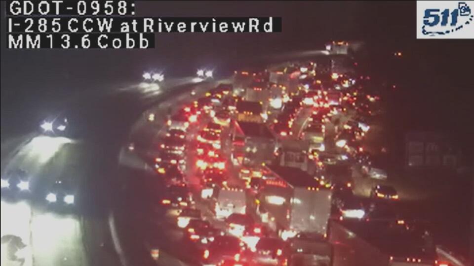 Person struck by multiple vehicles on I-285 in Cobb County forces major ...