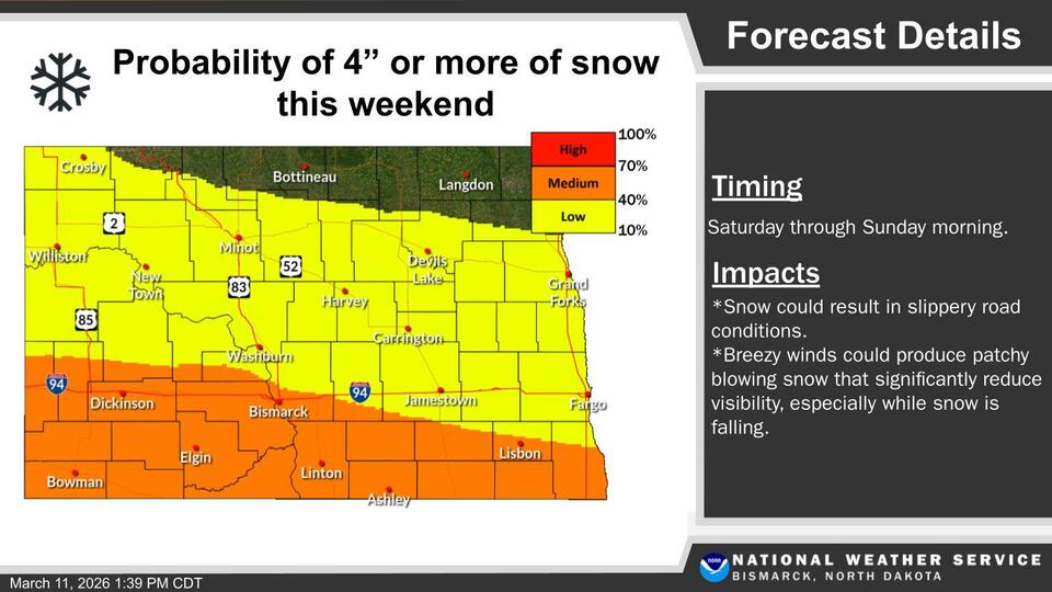 Possible winter storm this weekend - NewsBreak