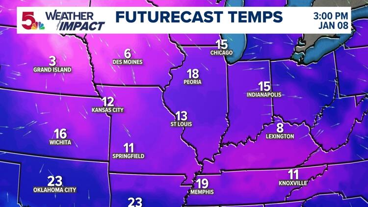 Cold blast: Chances of snow, sleet or freezing rain and bitter cold ...