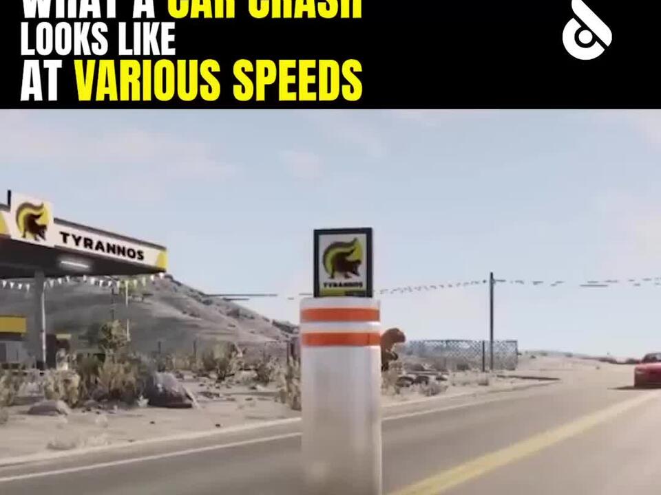 What a Car Crash Looks Like at Various Speeds