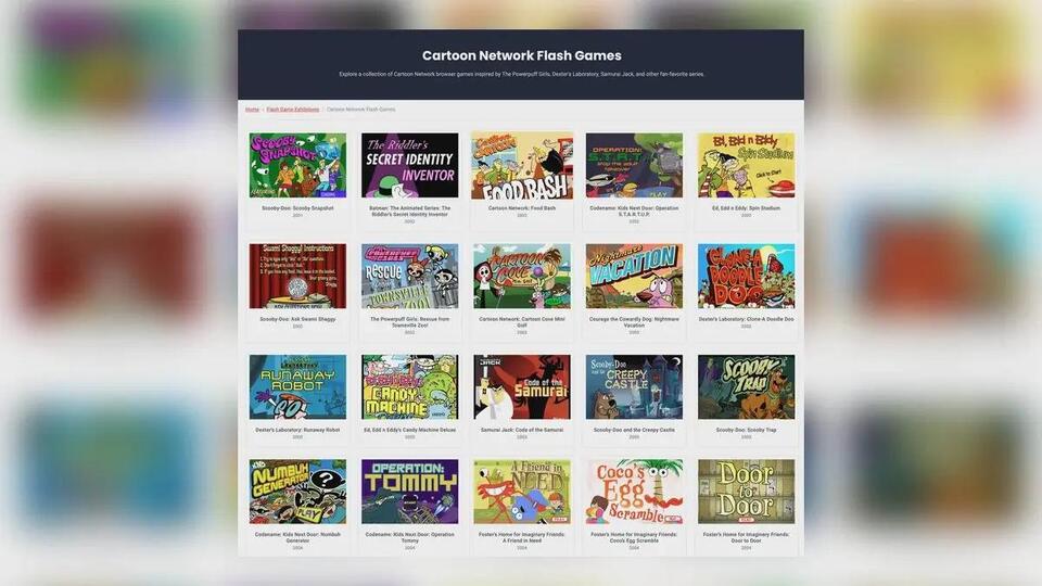 44 Classic Cartoon Network Flash Games Are Now Free to Play Online ...