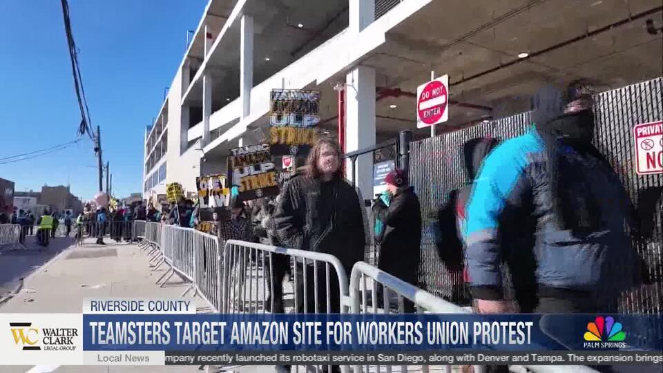 Labor Protest Outside Riverside Amazon Warehouse Sparks Opposition ...