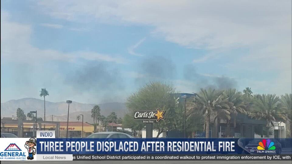 Three Displaced After Structure Fire Engulfs Home in Indio - NewsBreak