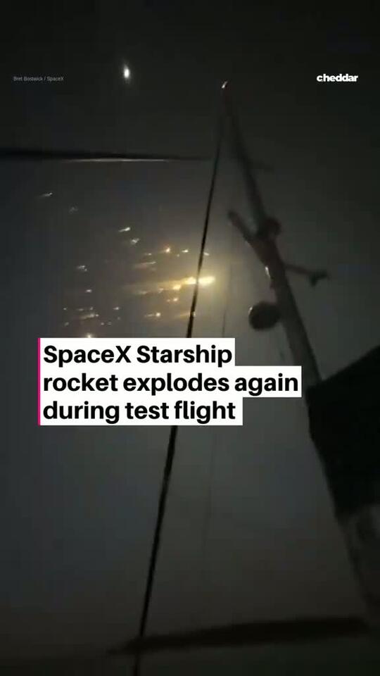 This looks familiar. 🚀👀 A SpaceX Starship exploded during its eighth ...