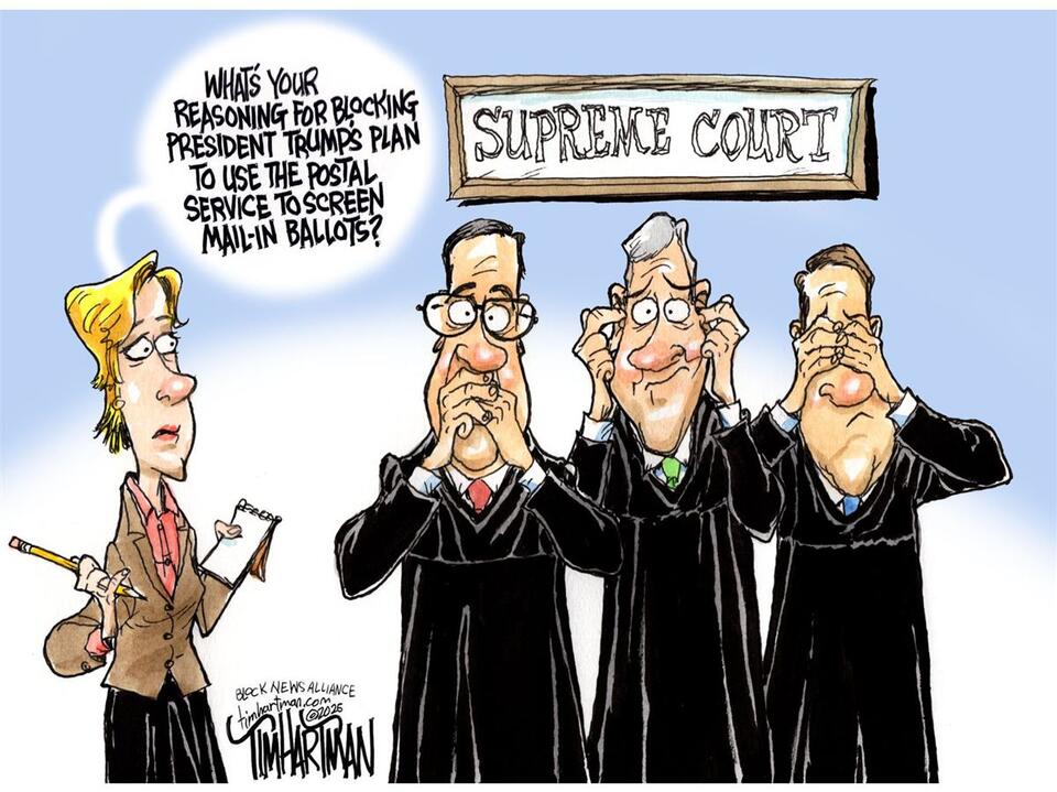 Editorial cartoon: Tim Hartman - 9/17 - NewsBreak
