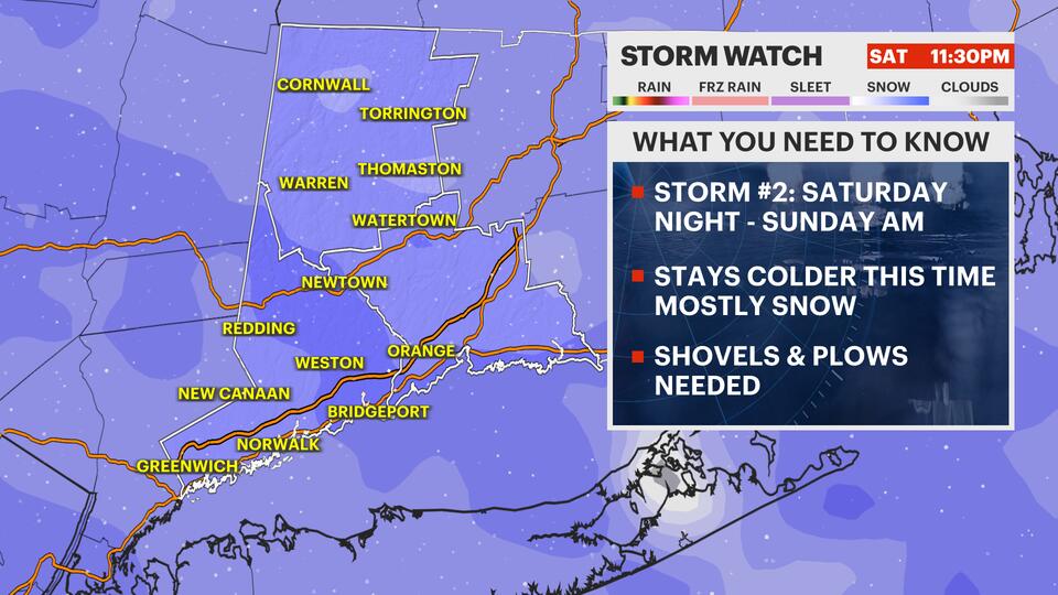STORM WATCH: Round 2 of wintry weather expected Saturday night for ...