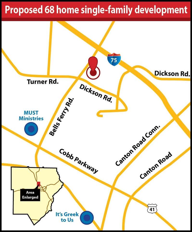 Cobb approves 68-home development on Bells Ferry Road - NewsBreak
