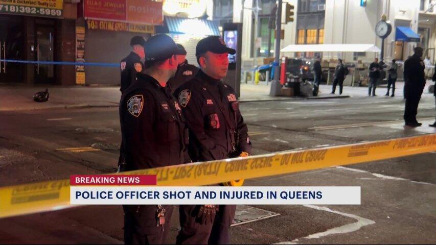 Police officials: NYPD officer, female bystander shot in Queens ...