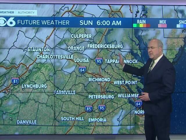 Thunderstorms possible Sunday afternoon and evening