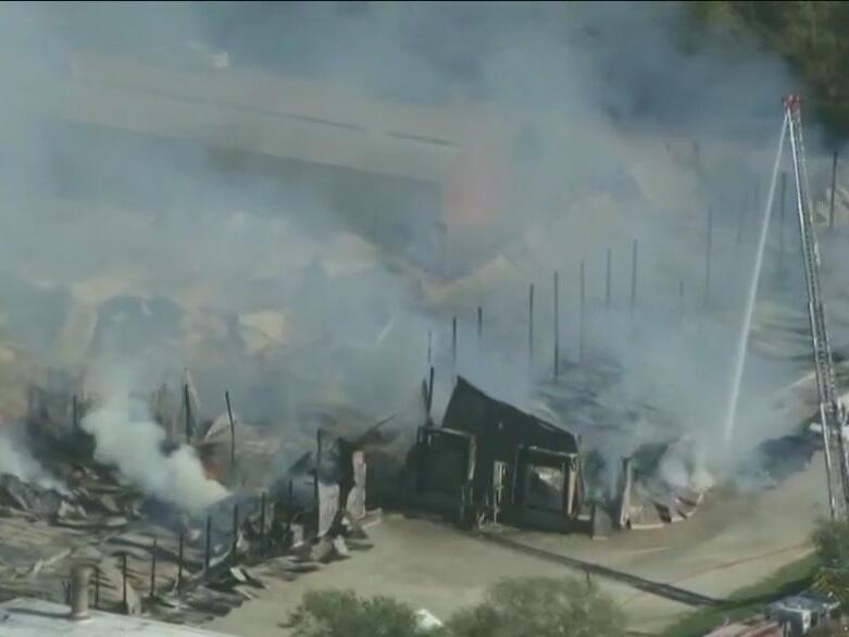 Fire burns down part of New Lenox furniture store