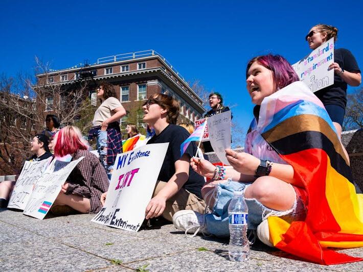 MSU students protest for support of transgender students following anti ...
