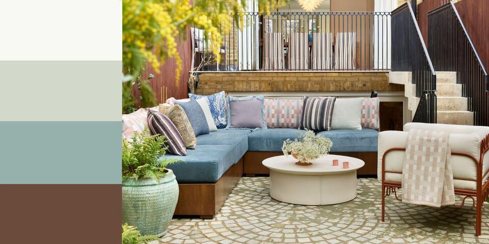 5 of the Best Color Schemes for Small Outdoor Spaces That Work With, Not Against, Your Home's Surroundings