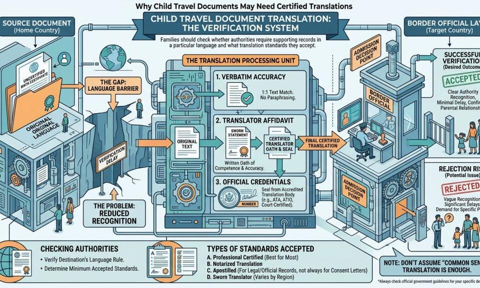 Why Child Travel Documents May Need Certified Translations - NewsBreak