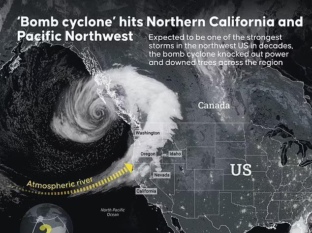 Bomb cyclone live tracker reveals location of deadly storm as it moves ...