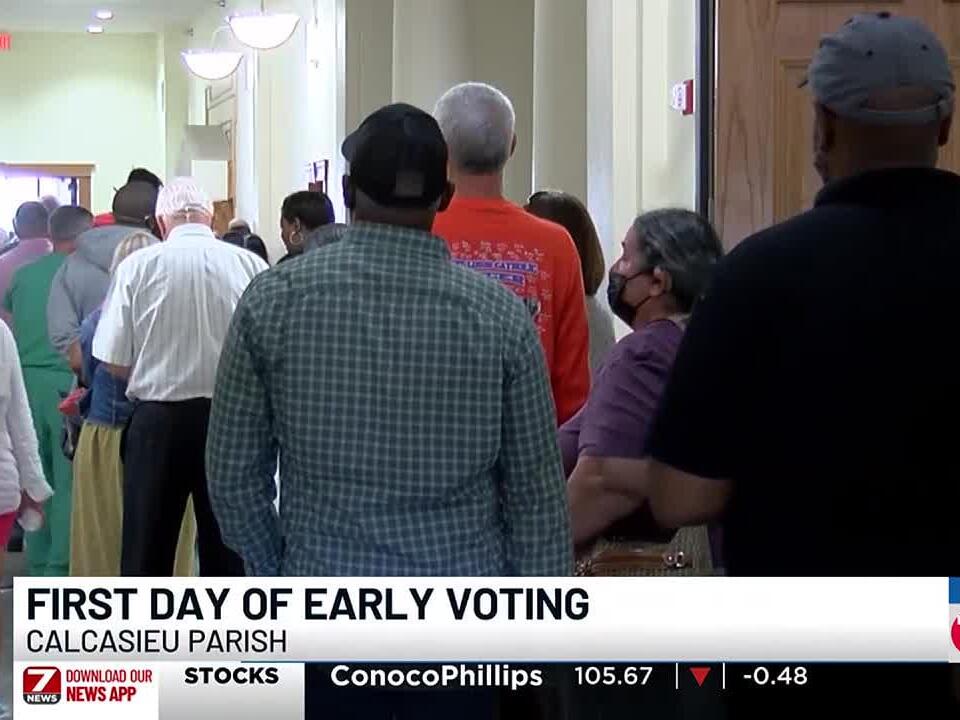 Thousands cast ballots in Calcasieu Parish on day one of early voting
