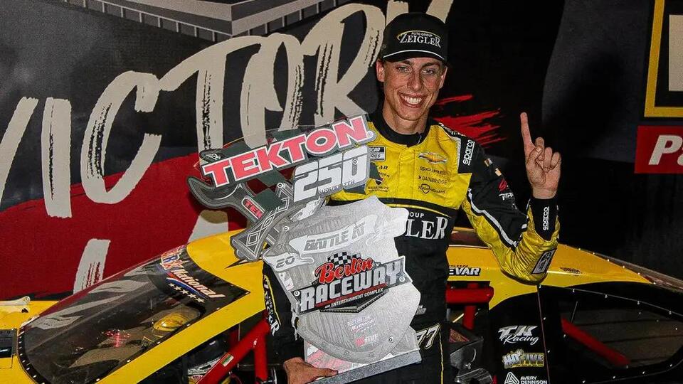 Carson Hocevar Takes Battle At Berlin Win Over Erik Jones, Bubba ...