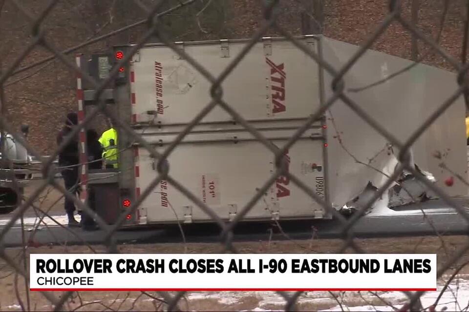 Crash closes all lanes on I-90 eastbound in Chicopee - NewsBreak