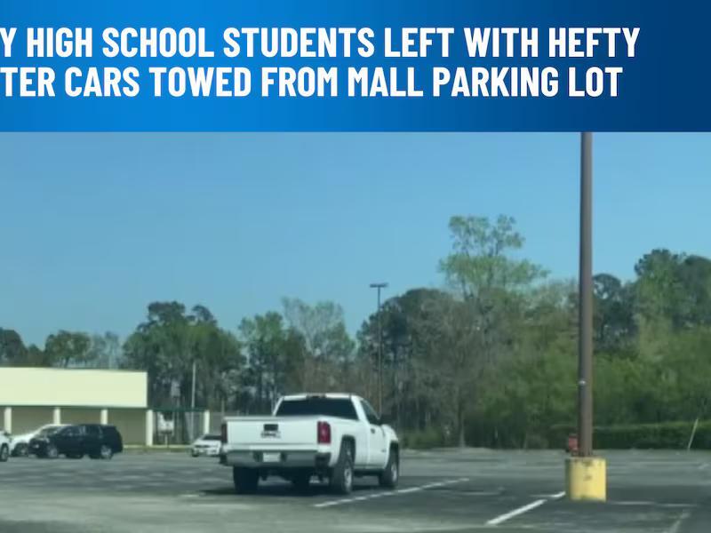 Conway High School students left with hefty bill after cars towed from