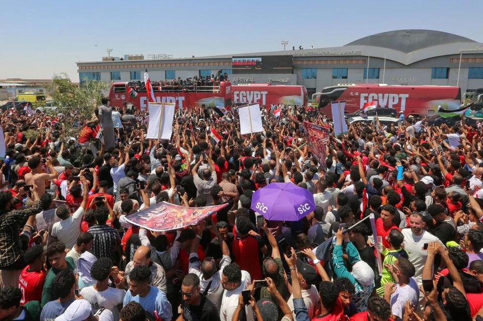 Egyptian soccer team gets hero’s welcome after World Cup exit