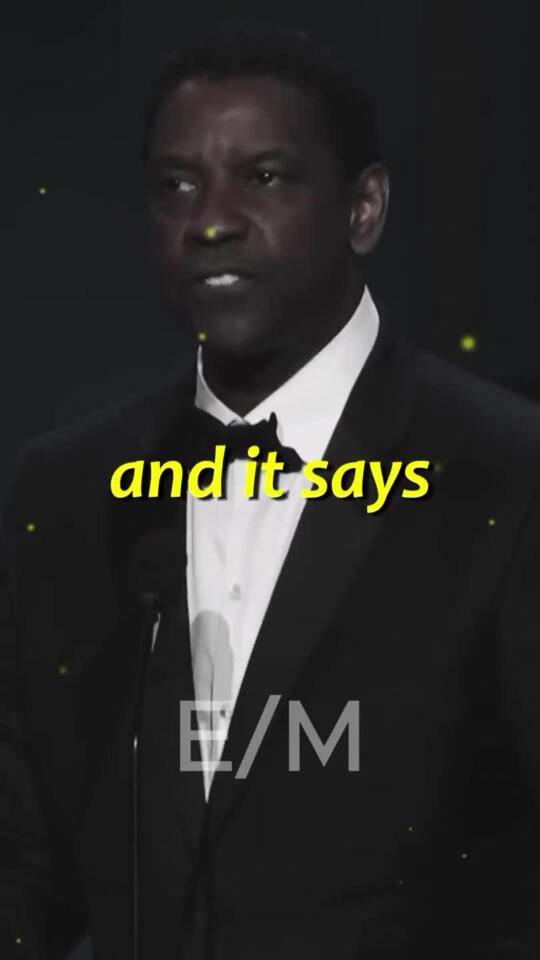 Hardest hitting quote, denzel Washington - NewsBreak