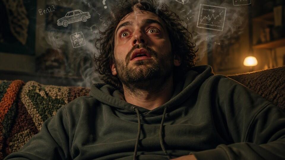 Marijuana couch-lock paradox: A racing mind while stuck in cement