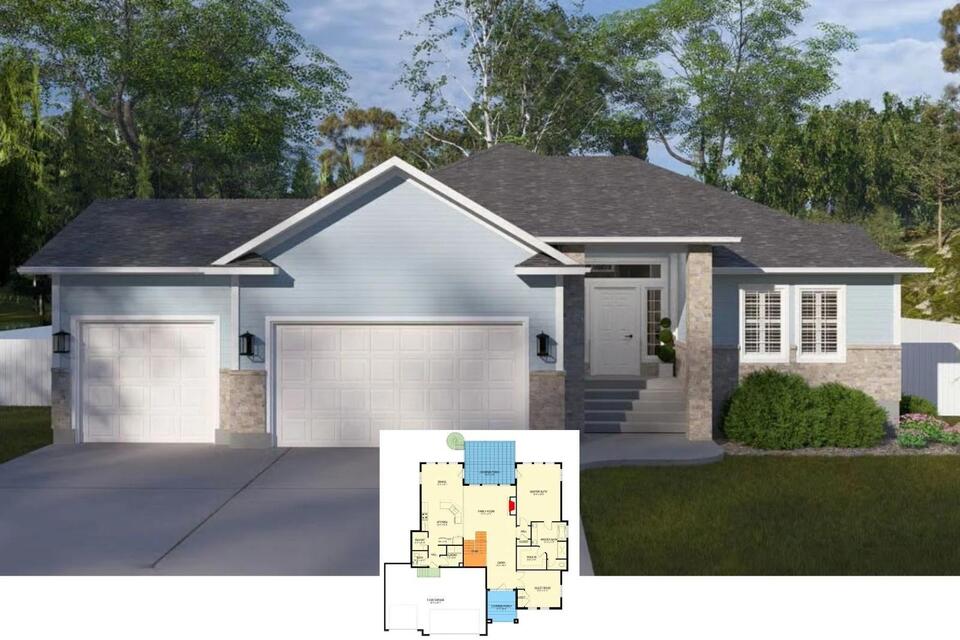 The Corbett 6-Bedroom Country Craftsman House Plan with Finished Basement (1,808 Sq. Ft. Floor Plan)