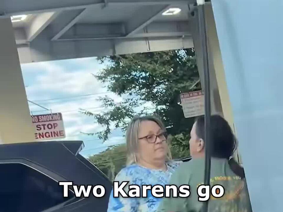 Karen VS Karen at Costco Gas Station