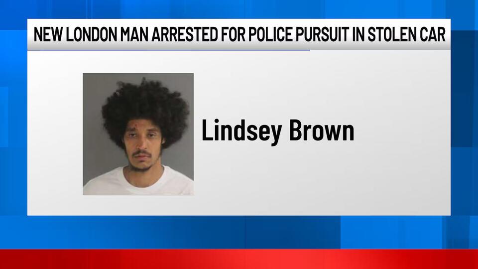 New London man arrested after engaging police pursuit with stolen ...