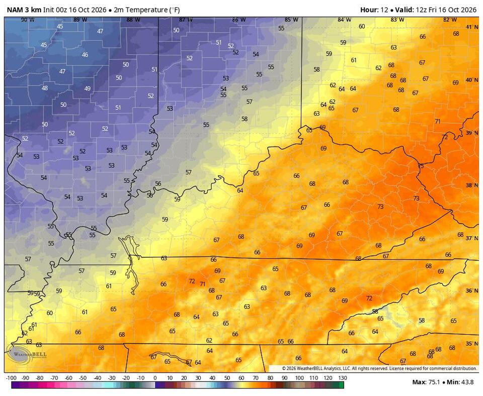 Temps Crash Ahead of Weekend Frost