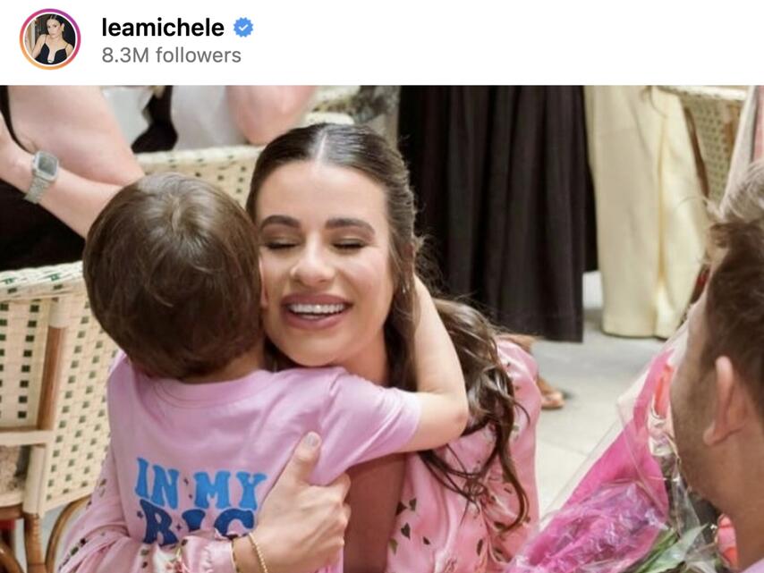 Lea Michele shares new photo of her newborn daughter on her 38th birthday