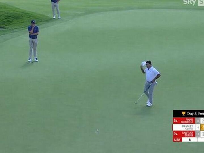 Presidents Cup star leaves TV studio laughing with 'brash' power move