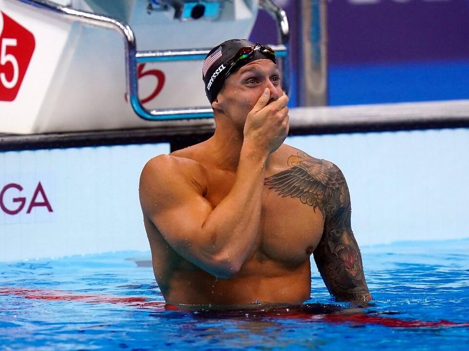 Caeleb Dressel claims first individual Olympic gold with ...