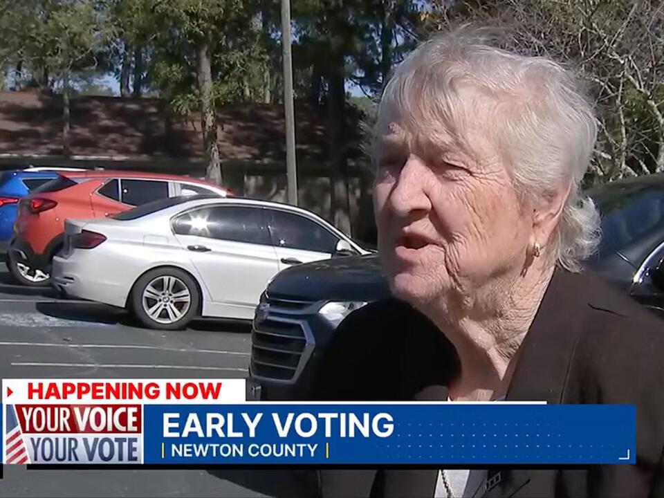 81yearold woman goes viral after voting for first time because late
