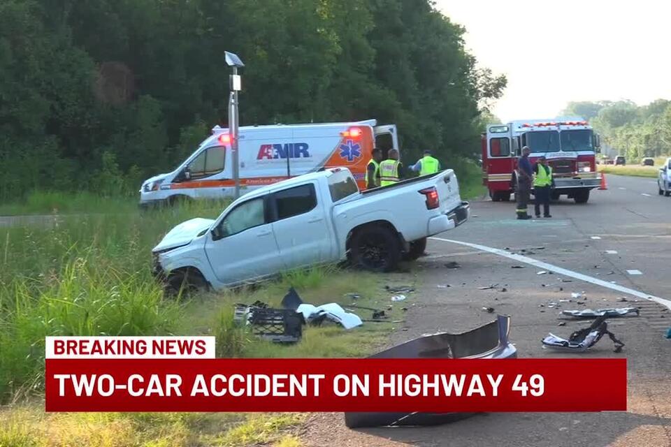 One injured during two-vehicle crash on Highway 49 - NewsBreak