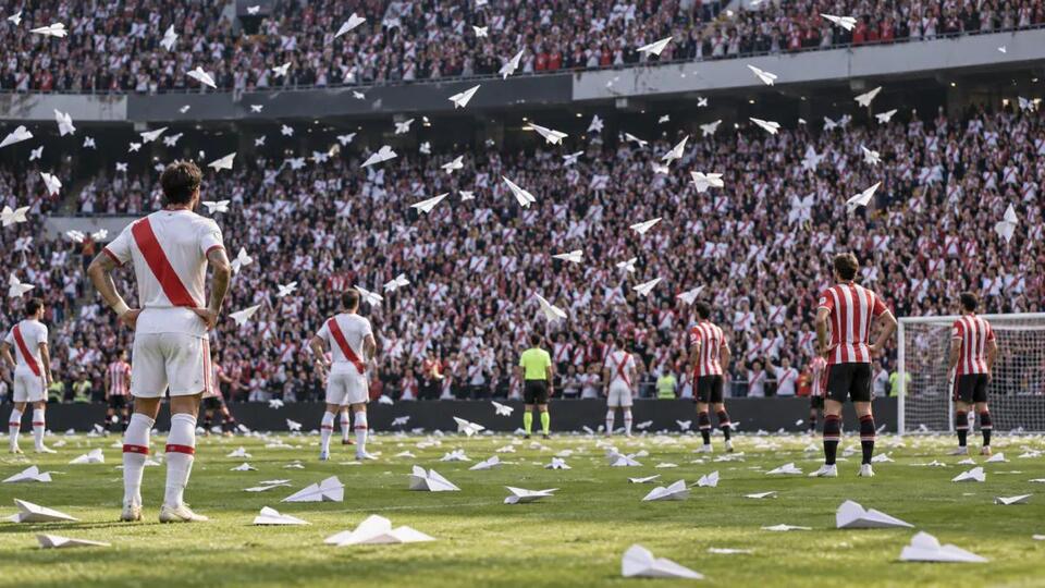 Rayo Vallecano Fans' Paper Plane Protest Halts Athletic Club Game ...