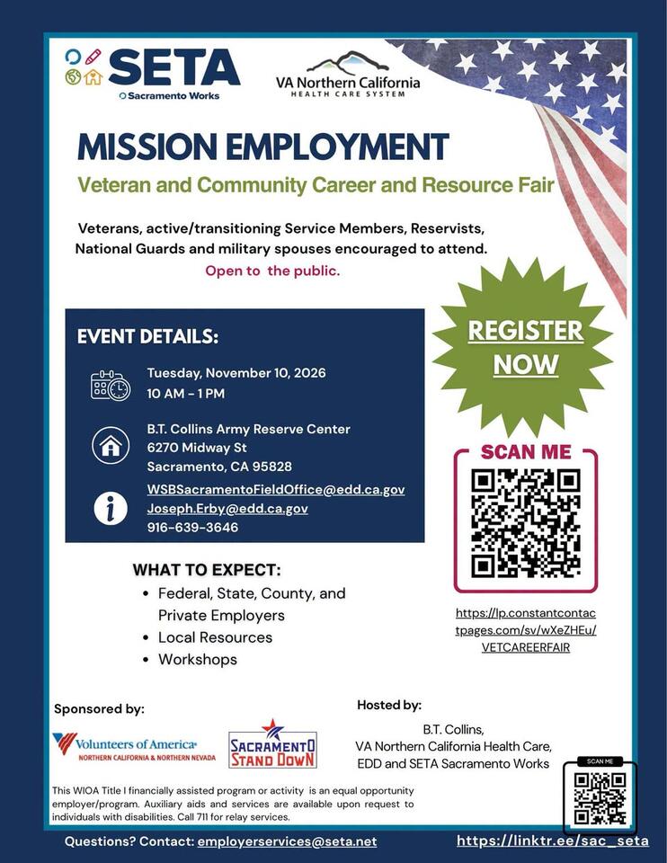 Veteran and Community Job Fair Set for Nov. 10 - NewsBreak