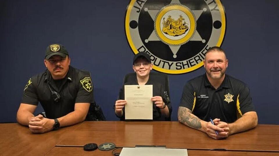 Boy sworn in as honorary deputy in Jackson County, W.Va. - NewsBreak