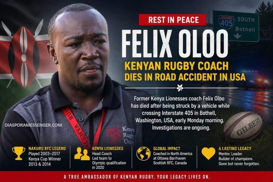 Tragic: Kenyan Rugby Coach Felix Oloo Dies in US Accident - NewsBreak