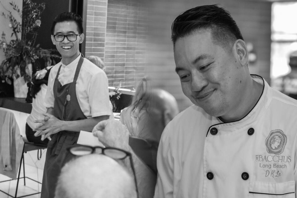 Chef Danny Le of Chez Bacchus, Jordan Domingo of Slao head into final for LB Grand Prix Fixe
