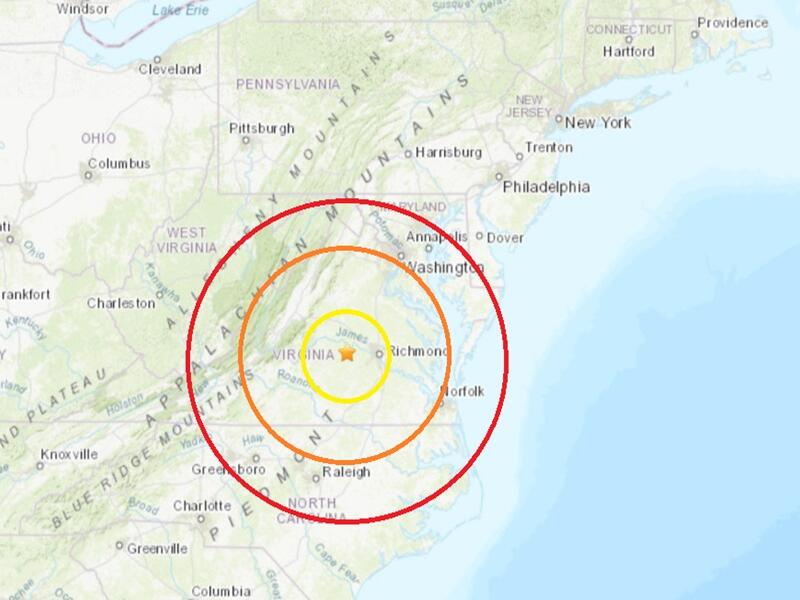 Earthquake Shakes Virginia