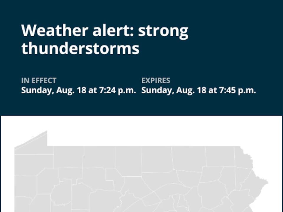Update Peasized hail predicted with thunderstorms to hit Lancaster