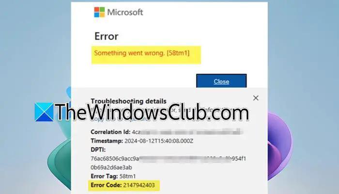 Outlook error tag 58tm1, Error code 2147942403 [Fix] - NewsBreak