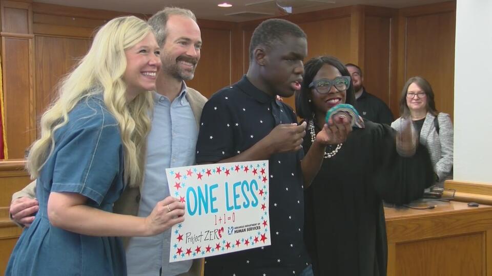 Longestwaiting child in Arkansas foster care system adopted after 15