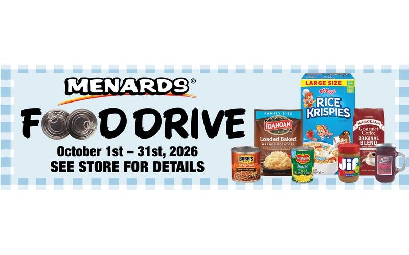 Menards Launches Food Drive to Benefit Local Pantries through October ...